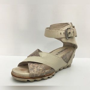 Sorel Joanie Wedge Sandal II Leather and Suede - 8